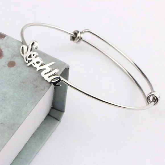 ✨SOPHIA SILVER ADJUSTABLE NAME BRACELET *NWT*✨ - Picture 4 of 5